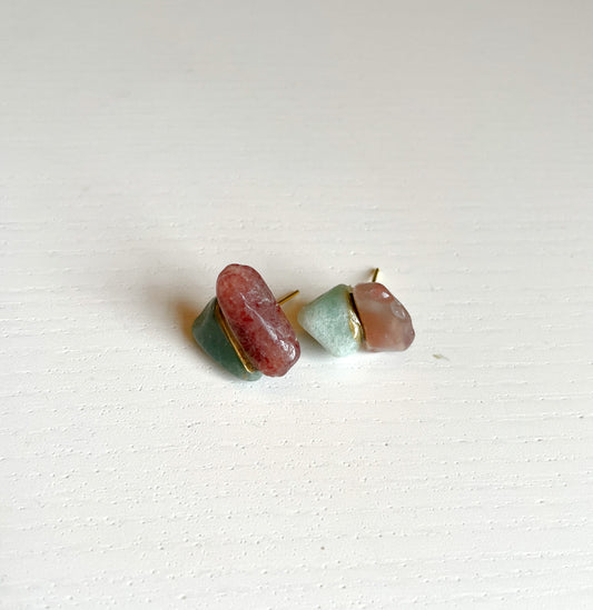 04. Strawberry Quartz and Green Aventurine